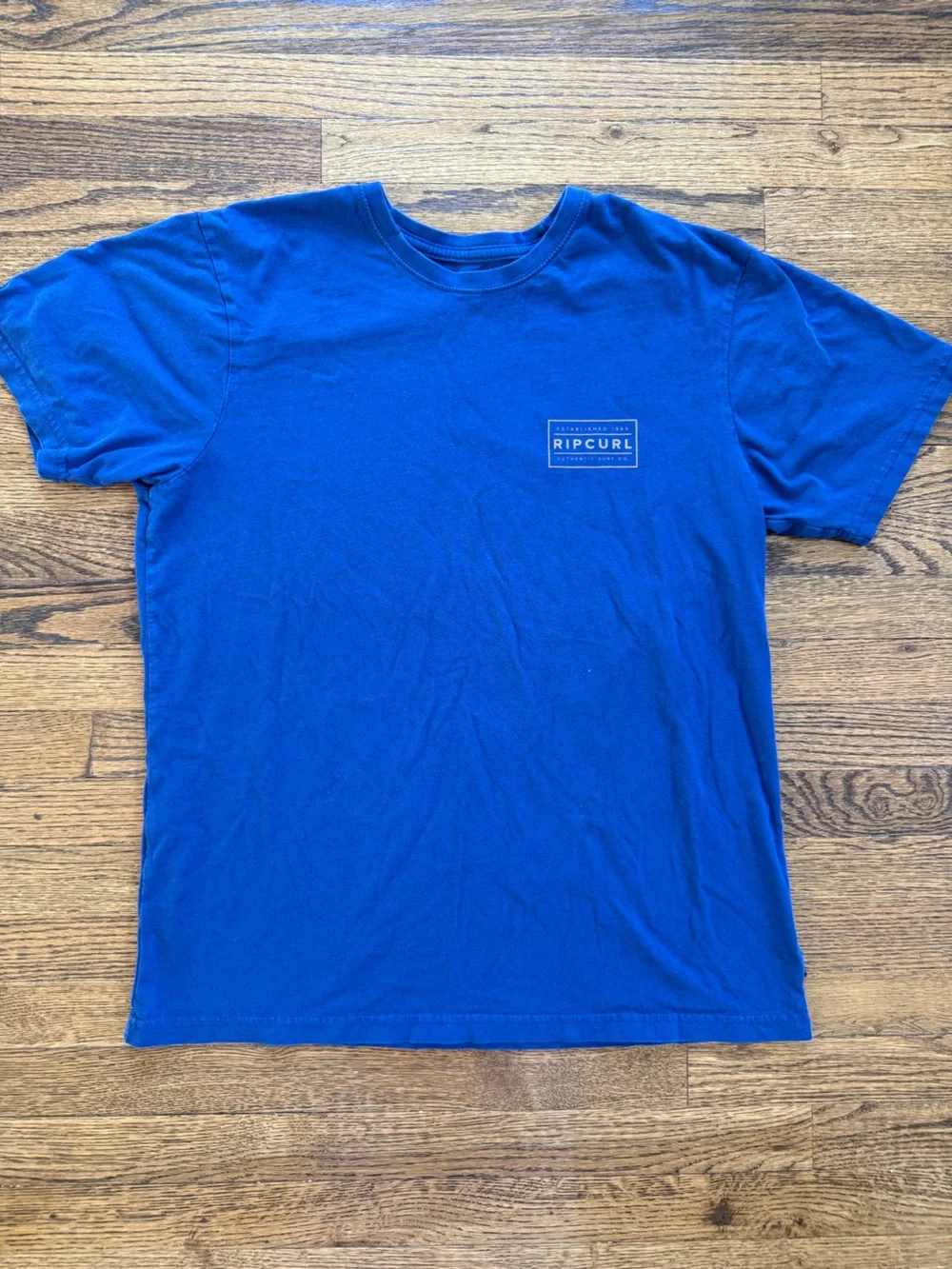 Men’s Rip Curl Royal Blue Short Sleeve Logo Tee